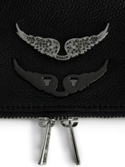 Hot Zadig & Voltaire Swing Your Wings Rocky BagICONIC Noirsilver